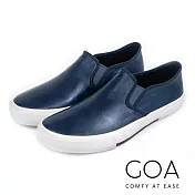 GOA 男款輕量化懶人平底雨鞋EU40深藍色