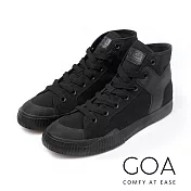 GOA 經典高筒綁帶帆布休閒鞋EU40黑色