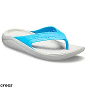 Crocs 卡駱馳 (中性鞋) LiteRide人字拖 205182-4D7 M4W6藍色