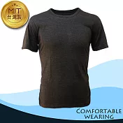 涼感吸排圓領短衫-黑色M黑