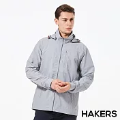 【HAKERS 哈克士】男 抗UV快乾外套(海軍藍/灰色 兩色可選)S灰色
