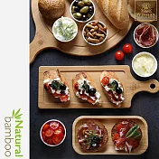 【英國 WILMAX】多樣式竹製托盤/輕食盤超值組附醬料碟6入