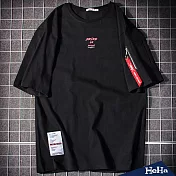 <現貨+預購>飛行裝文藝風潮流短T  二色-HeHaS黑色