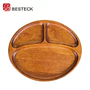 BESTECK  洋槐木分隔餐盤-橢圓款