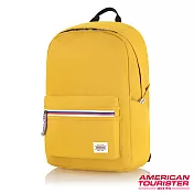 AT美國旅行者 Carter防水拉鍊繽紛海洋風休閒後背包(芥末黃)