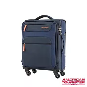 AT美國旅行者 20吋Ski商務旅遊布面登機箱(海軍藍/橘)