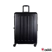 【CROWN 皇冠】27吋 大容量鋁框行李箱黑色