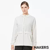 【HAKERS 哈克士】女 抗UV快乾外套(米白/暮光藍 二色可選)M米白