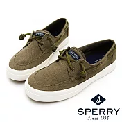 SPERRY CREST BOAT 輕量休閒帆船鞋(女)US6橄欖綠