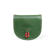 Harvest Label｜日系甜美 口袋型植鞣牛皮零錢包綠色