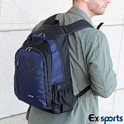 Ex-Sports亞克仕 後背包 休閒多功能 風尚黑色