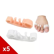 【○糊塗鞋匠○ 優質鞋材】J53 五指蝸牛間隔套(4雙)A02膚色