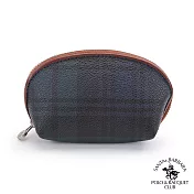 SANTA BARBARA POLO．聖大保羅 - 經典綠格系列 半圓形零錢包(小) SB38-03907