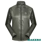 【HAKERS 哈克士】男款 輕量防風防潑外套(灰色/寶藍 二色可選)S灰色