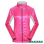 【HAKERS 哈克士】女款 輕量防風防潑外套(桃紅/湖綠 二色可選)S桃紅