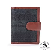 SANTA BARBARA POLO．聖大保羅 - 經典綠格系列 直式零錢袋短夾 SB38-05207