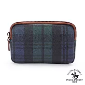 SANTA BARBARA POLO．聖大保羅 - 經典綠格系列 方形鑰匙零錢包 SB38-06607