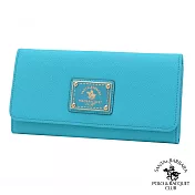 SANTA BARBARA POLO．聖大保羅 - 幸福微糖系列 單釦長夾-湖水綠 SB58-03305