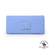 SANTA BARBARA POLO．聖大保羅 - 幸福微糖系列 單釦長夾-寧靜藍 SB58-03313