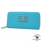 SANTA BARBARA POLO．聖大保羅 - 幸福微糖系列 拉鍊長夾-湖水綠 SB58-03405
