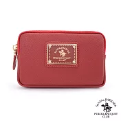 SANTA BARBARA POLO．聖大保羅 - 幸福微糖系列 鑰匙零錢包-酒紅色 SB58-04211