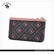 SANTA BARBARA POLO．聖大保羅 - 粉紅摩登系列鑰匙圈拉鍊零錢包(大) SB18-05101