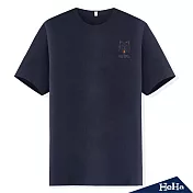 <現貨+預購>經典狼印花圓領短袖T恤 四色-HeHaM藍色