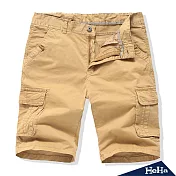 (現貨+預購)型男直筒口袋工作短褲 四色-HeHa30卡其色