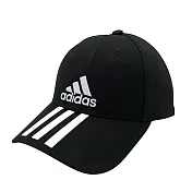 Adidas 6P 3S CAP COTTON 男/女 老帽 棒球帽M黑色 女