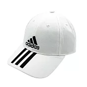 Adidas 6P 3S CAP COTTON 男/女 老帽 棒球帽M白色 女