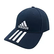 Adidas 6P 3S CAP COTTON 男/女 老帽 棒球帽M藍色 女