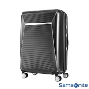 Samsonite新秀麗 25吋 ENWRAP防盜拉鍊PC可擴充飛機輪行李箱(迷霧黑)