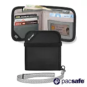 PACSAFE 安全防側錄RFID屏蔽V100錢夾 -黑