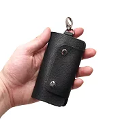Beladesign．本來設計-手工真皮鑰匙包-黑色
