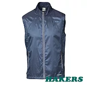 【HAKERS 哈克士】男 超輕量防風防潑背心(藍色/銀河灰 二色可選)M藍色