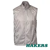 【HAKERS 哈克士】男 超輕量防風防潑背心(藍色/銀河灰 二色可選)S銀河灰