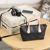 復古簡約水餃包黑色