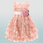 【Gracious May】美國手工洋裝 甜美花公主 (2T-3T)粉紅色