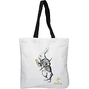 《CreativeTops》純棉托特包(仙境白兔)