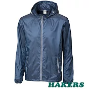 【HAKERS 哈克士】男 超輕量防風防潑外套(藍色/銀河灰 二色可選)M藍色