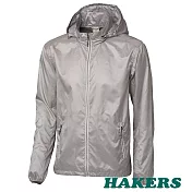 【HAKERS 哈克士】男 超輕量防風防潑外套(藍色/銀河灰 二色可選)M銀河灰