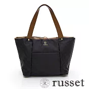 russet 經典系列緹花布雙面用拖特包- 深紫/咖