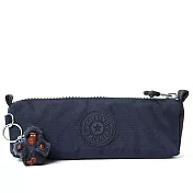 KIPLING防水尼龍長型筆袋-深藍  (現貨+預購)深藍