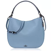 COACH 手套皮革 / MAE HOBO 大款 / 斜背兩用包粉藍