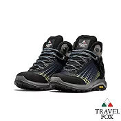 TRAVEL FOX(男) 你的極限 VIBRAM大底防水抗寒專業進口戶外高筒登山鞋EU40仰望黑黃