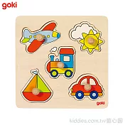 goki 交通工具握鈕拼圖