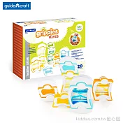 Guidecraft 觸覺磁力 波浪積木-20件