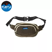 【西雅圖 KAVU】Fleece Spectator 休閒毛毛腰包｜肩背包 沼澤棕 #9208