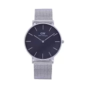 DW Daniel Wellington 經典中的米蘭風格時尚優質腕錶-銀+黑面/36mm-DW00100304