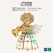 JIGZLE ® 3D-木拼圖-彩色聖誕天使